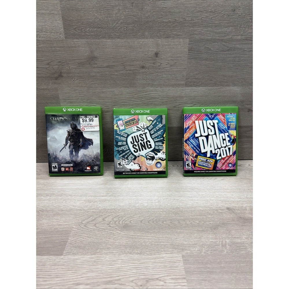 Just Sing, Just Dance 2017 & Shadow Of Mordor Bundle Microsoft Xbox One Tested